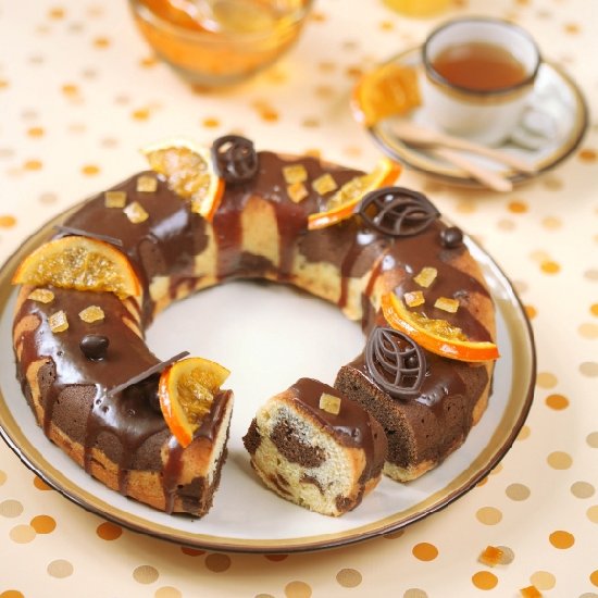 Chocolate Orange Marble Cake