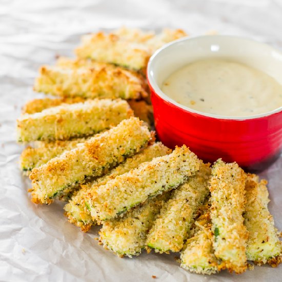 Baked Parmesan Zucchini Sticks