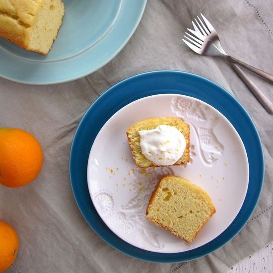 Orange Cream Cheese Pound Cake