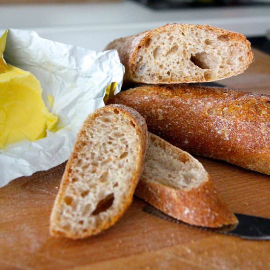 Organic Wholemeal Baguette