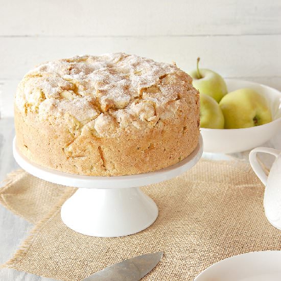 Irish Apple Cake w/ Custard sauce