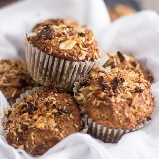 Paleo Banana Walnut Muffins