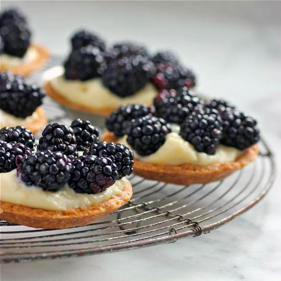 Brown Butter Tarts and Blackberries