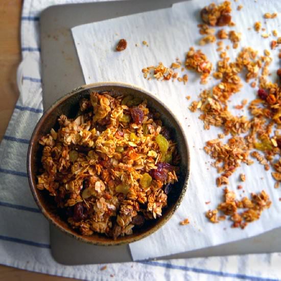 Coconut, Cardamom, and Almond Granola