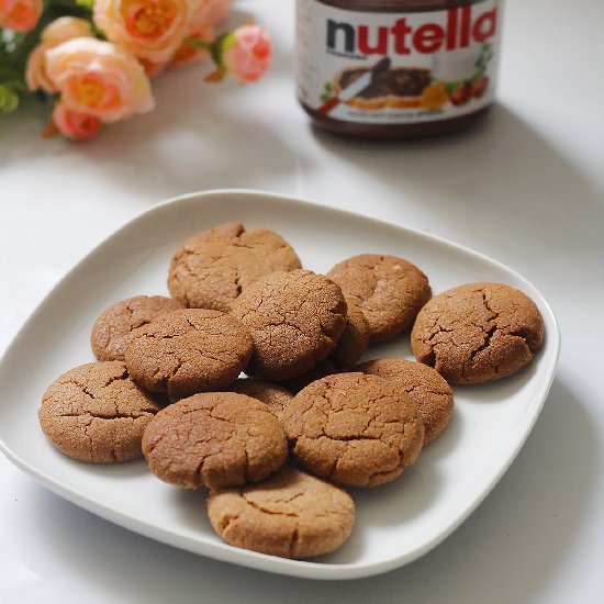 Eggless Nutella Cookies