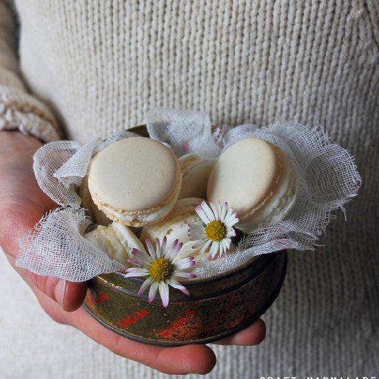 Raspberry and Ginger Macarons