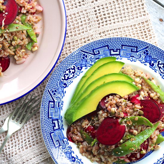 Brown Rice Miso Salad