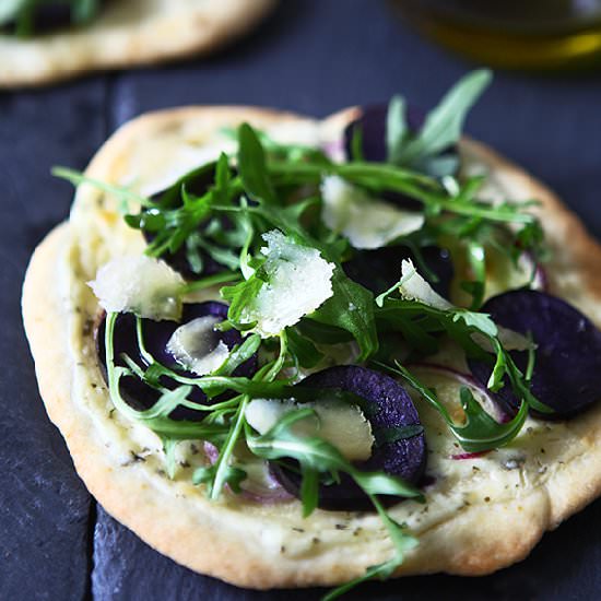 Vitelotte Purple Potato Pizza