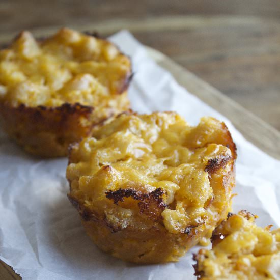 Sweet Potato Mac & Cheese Cups