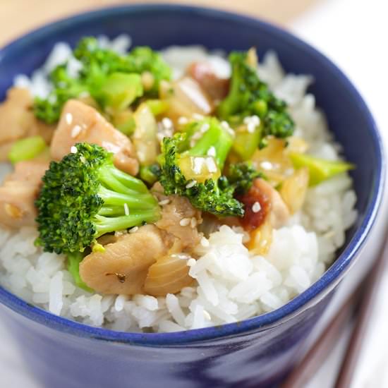 Honey Garlic Chicken & Broccoli