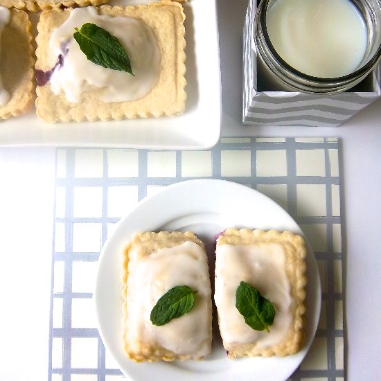 Blueberry Goat Cheese Basil Pastry