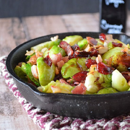 Bacon Balsamic Brussels Sprouts