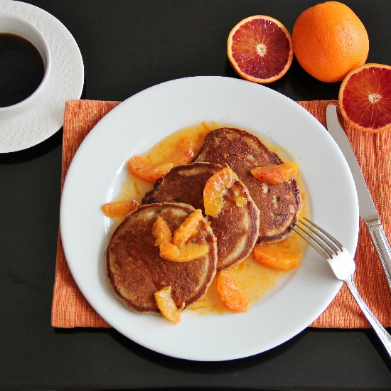 Sticky Date Pancakes & Orange Syrup