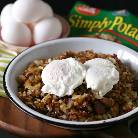 Corned Beef, Cabbage & Potato Hash