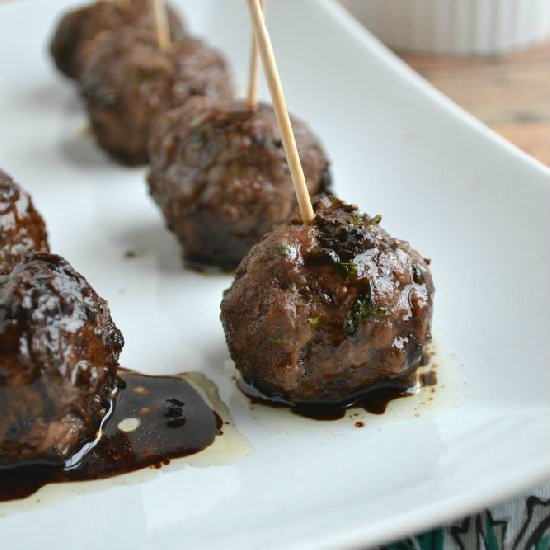 Balsamic Glazed Meatballs