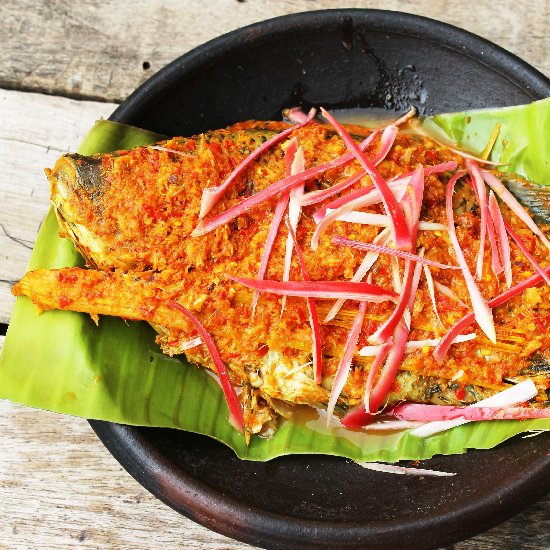 Arsik Stewed Tilapia with Turmeric