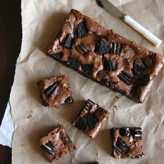 Cookies and Cream Fudge Brownies