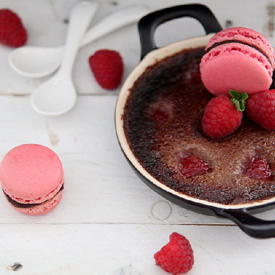 Chocolate & Raspberry Crème Brulee