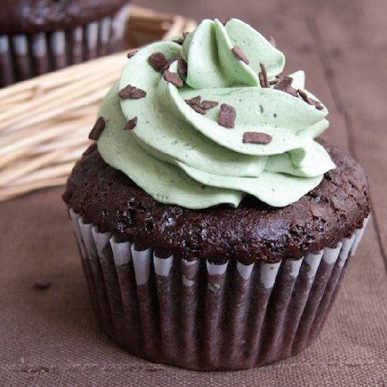 Chocolate Pistachio Cupcakes