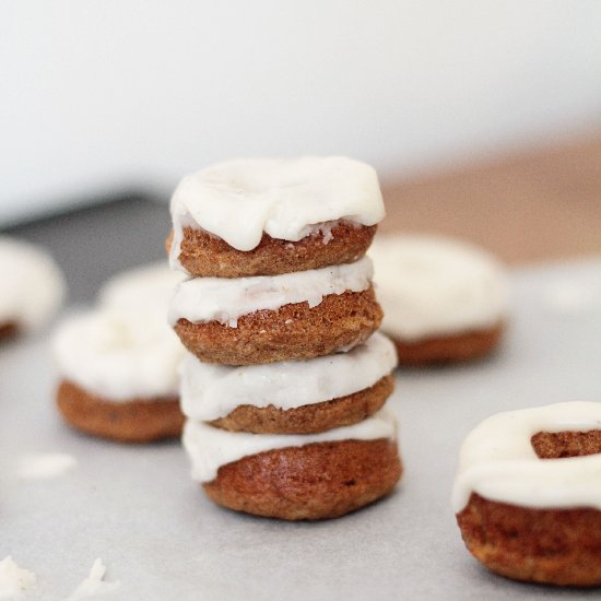 Baked Apple Cinnamon Mini Doughnuts