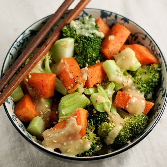 Miso Sweet Potato & Broccoli