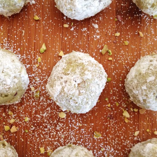 Russian Coconut Green Tea Cakes