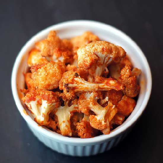 Roasted Buffalo Cauliflower