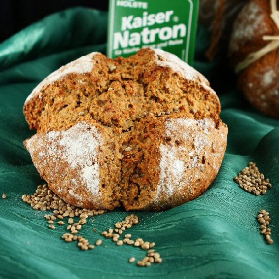 Seeded Sourdough Emmer Soda Bread