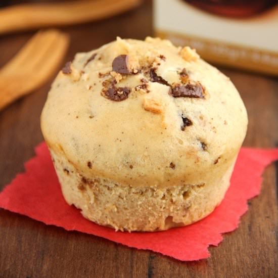 Dark Chocolate Ginger Pear Muffins