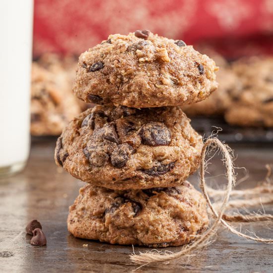 Oatmeal chocolate quinoa cookies