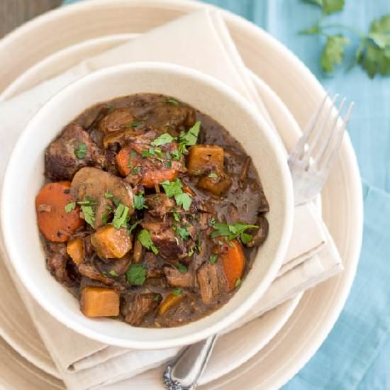 Slow Cooker Beef Bourgignon