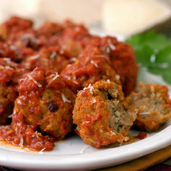 Duck meatballs