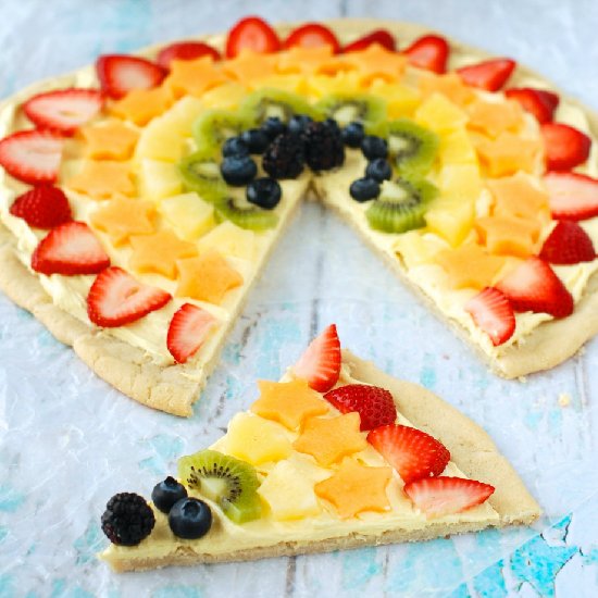 Rainbow Fruit Pizza