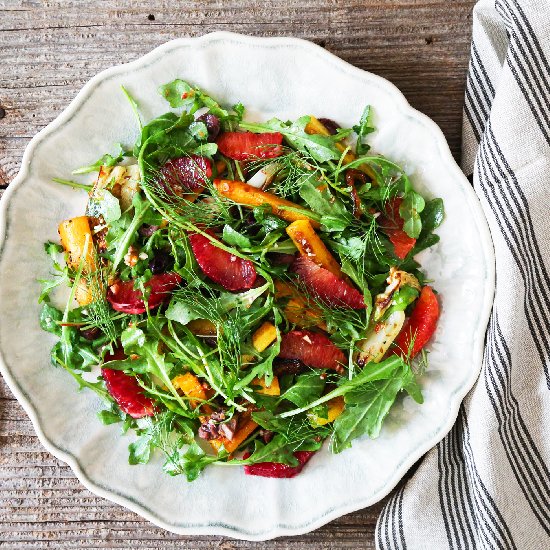 Carrot, Fennel & Blood Orange Salad