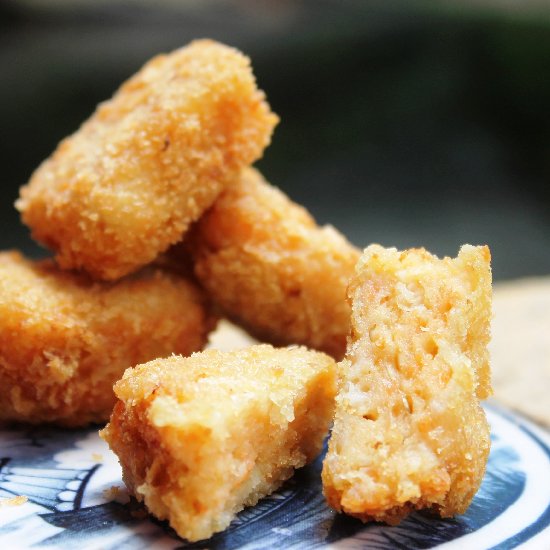 Homemade Crispy Salmon Nugget