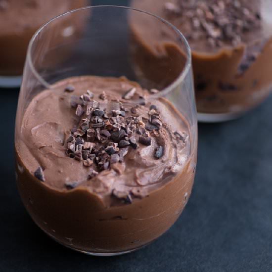 Chocolate Mousse with Cacao Nibs