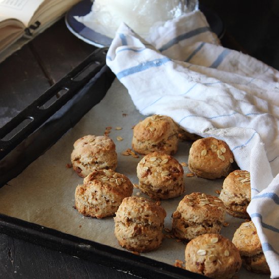 Whole Spelt Flour & Oatmeal Scones