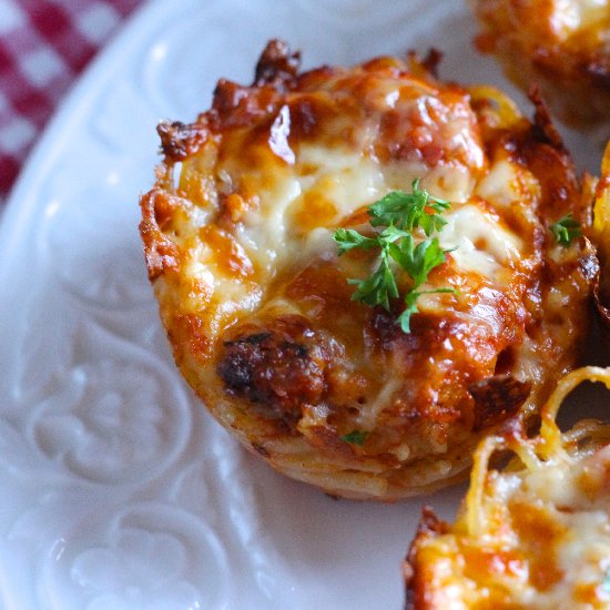 Spaghetti Pie Meal In a Muffin