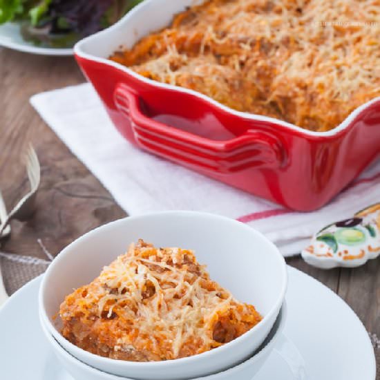 Cheesy Baked Spaghetti Squash