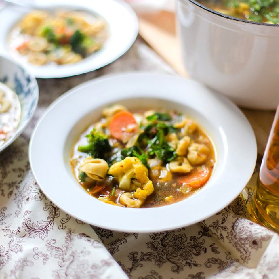 Tortellini and Vegetable Soup