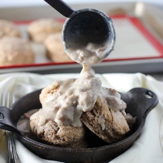 Skinny Biscuits and Gravy