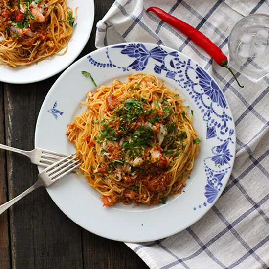 Cheat’s Chilli Crab Pasta