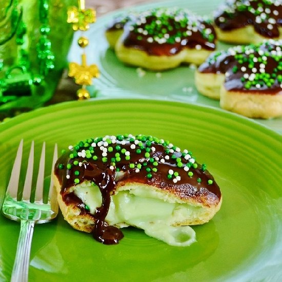 Shamrock Cream Puffs