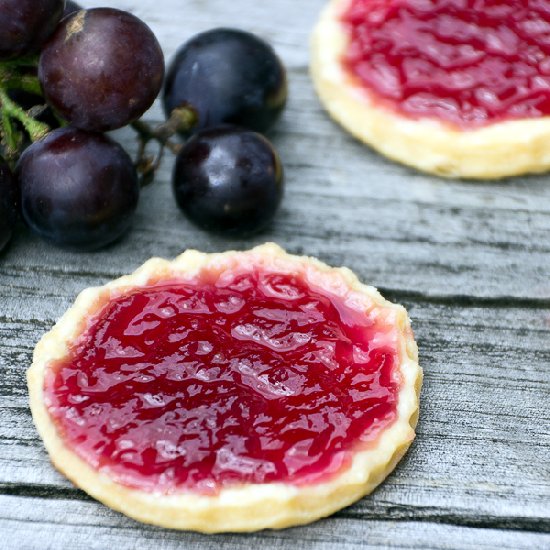 Grape tartlets