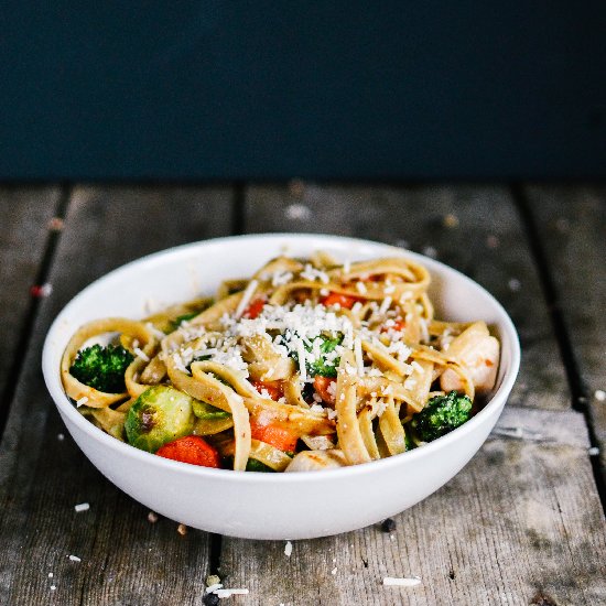 Skinny Fettuccine Alfredo