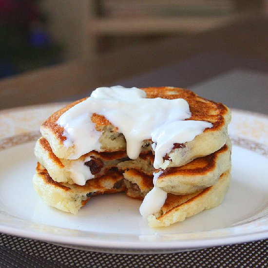 Yeast Raisin Pancakes