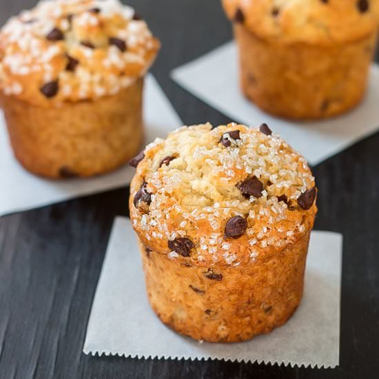 Classic Chocolate Chip Muffins