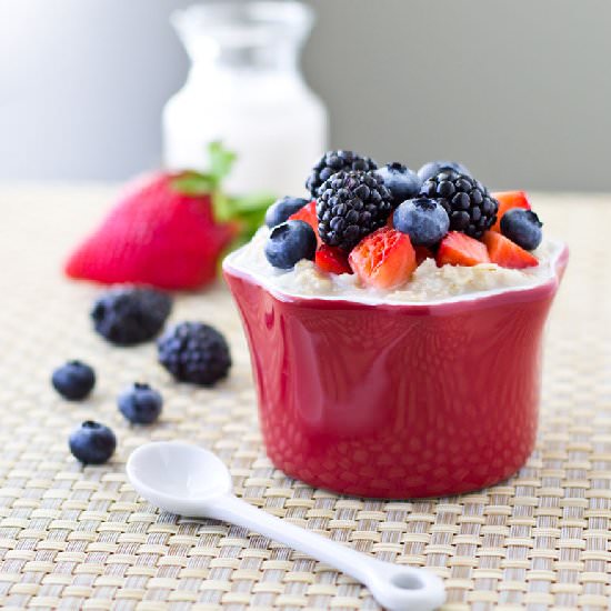 Triple Berry Oatmeal