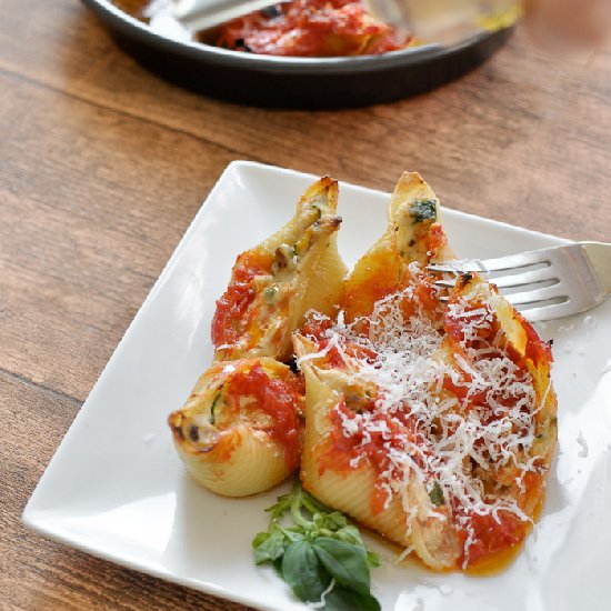 Ricotta & Shiitake Stuffed Shells