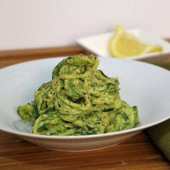 Creamy, Cheesy, Avocado Pasta